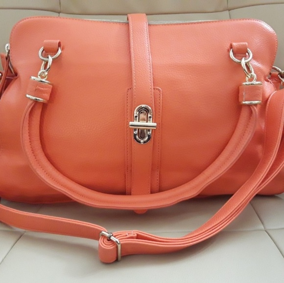 JustFab Handbags - New without a tag. Beautiful coral bag!